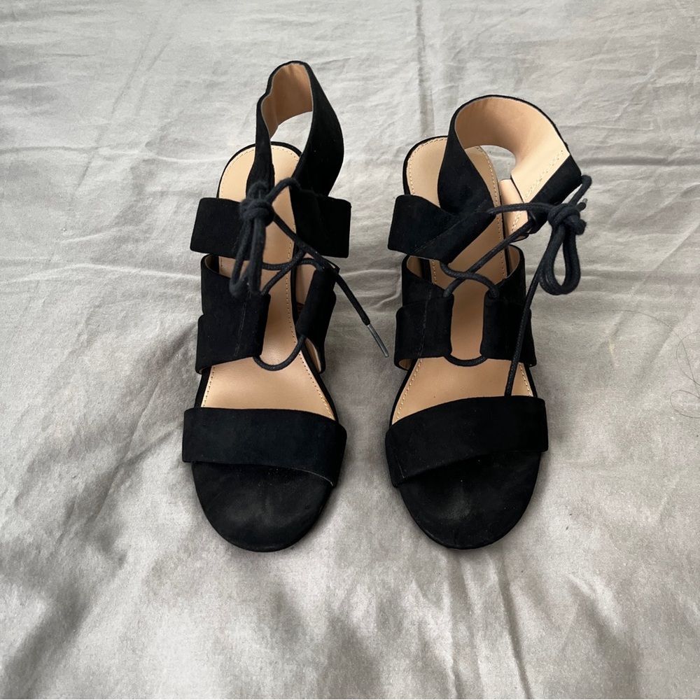Merona Black Suede Heels